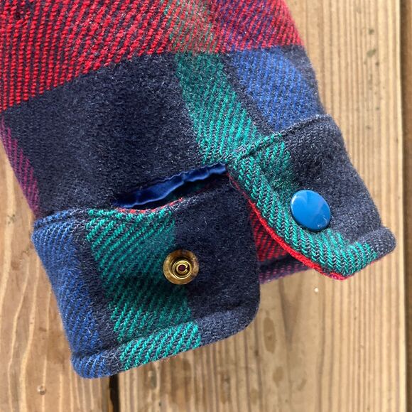 Vintage 1990s Pendleton Plaid Wool Bomber Jacket - Thinsulate Lining - S/M - Picture 16 of 16